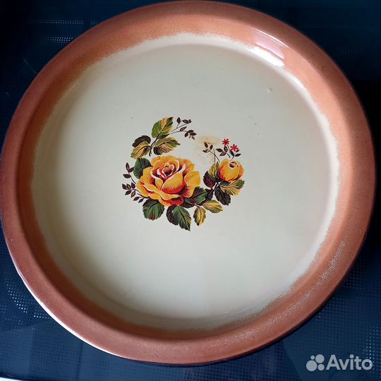 Бидон блюдо эмалированный алюминиевый СССР