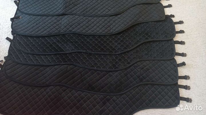 Накидка на автомобильное кресло Алькантара, мех