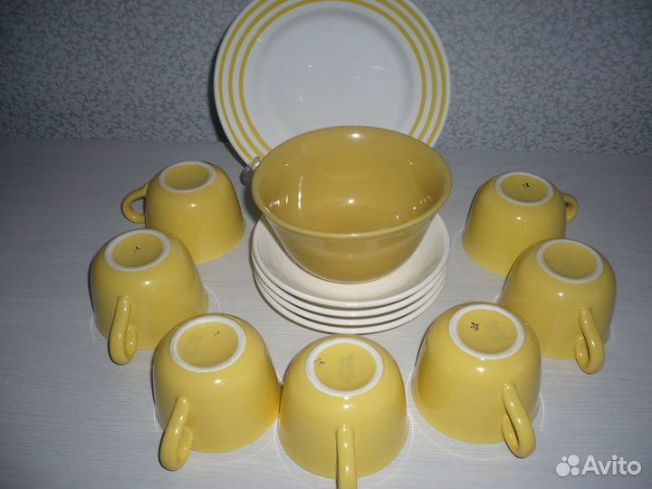 Чайный сервиз-жёлтый-Зик-Конаково