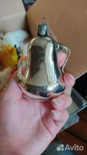 Елочные игрушки СССР чайник