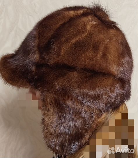 Шапка норковая б/у. Мех в отличном состоянии