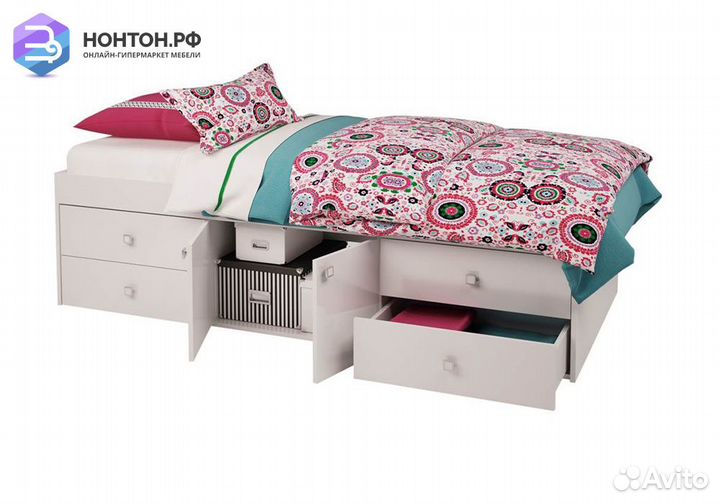 Кровать детская Polini kids Simple 3100 Н с 4 ящик