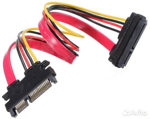 Кабель удлинитель SATA 22 pin (7+15 pin) 30 см