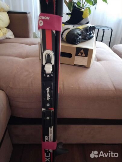 Комплект беговые лыжи и ботинки