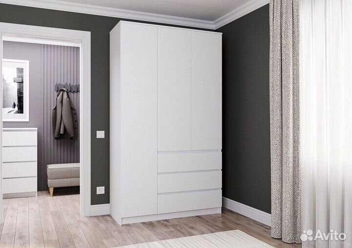 Шкаф Мори мш 1200.1 Белый