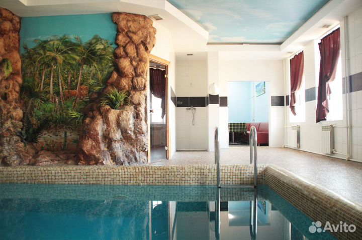 Сауна с бассейном комплекс для семейного отдыха