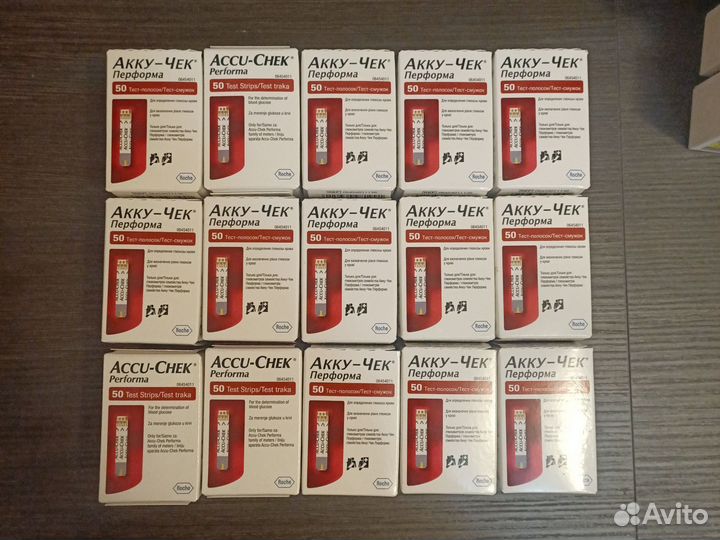 Тест полоски Accu chek performa