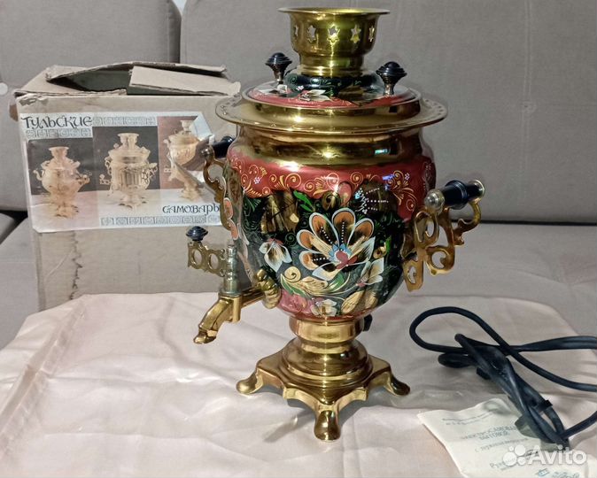 Самовар Тула расписной электрический СССР