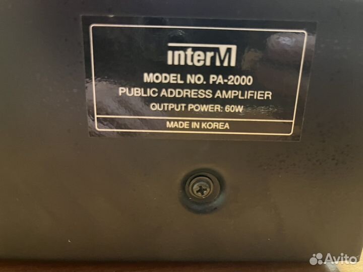 Усилитель inter -M PA-2000A