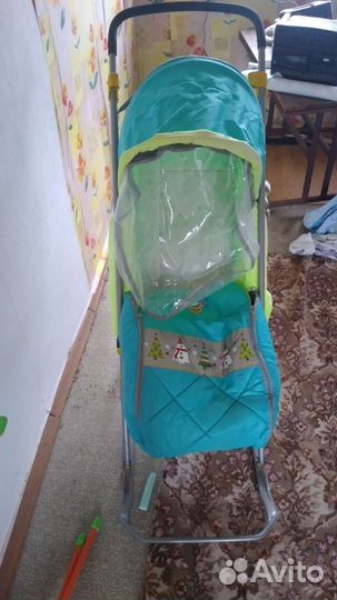 Детские санки коляска