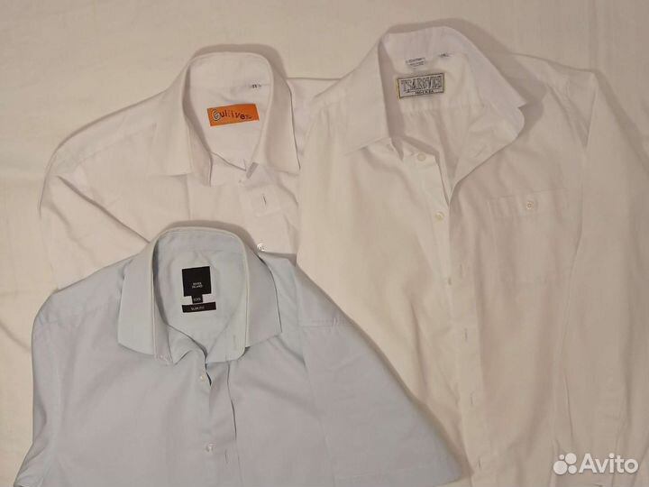 Рубашки школьные для мальчика 152 Б/У