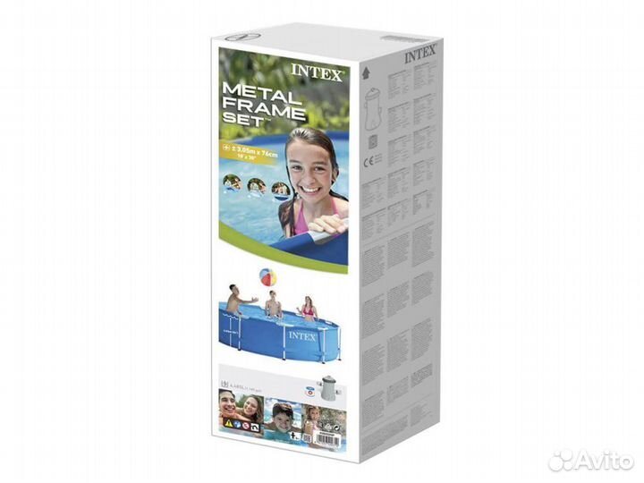 Бассейн каркасный новый intex 305*76 для дачи