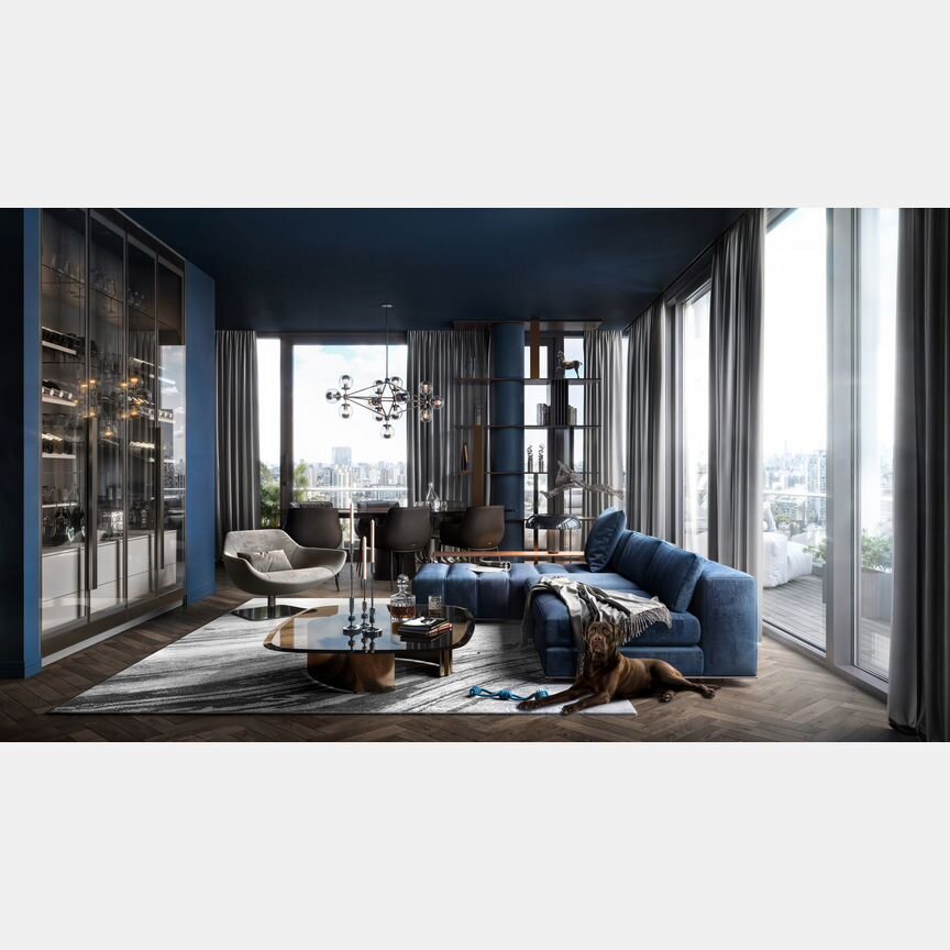 2-к. квартира, 140,3 м², 17/18 эт.