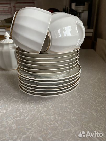 Чайный сервиз дфз Вербилки 21 предмет