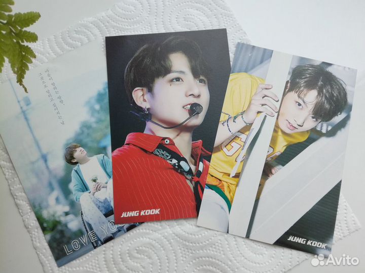 Почтовые открытки (набор) BTS Чон Чонгук+наклейки