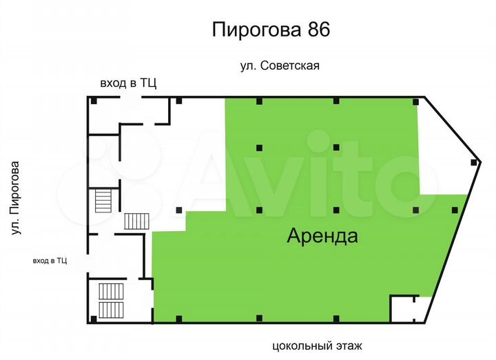 Торговая площадь, 90, 100, 311 и 377 м²