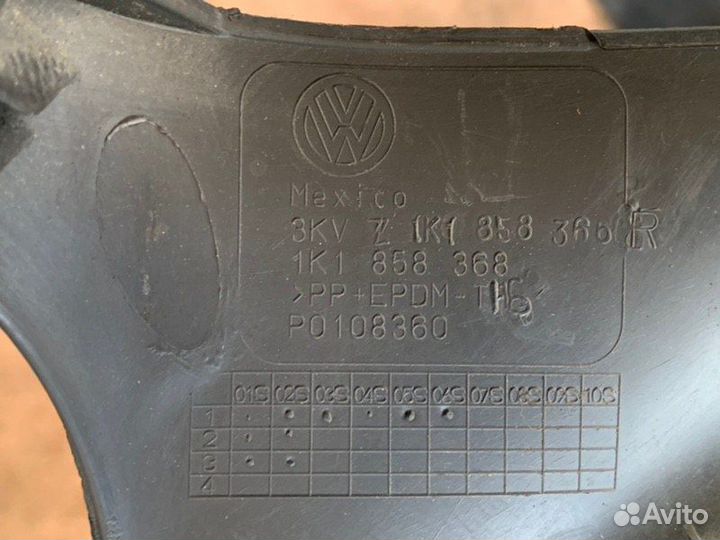 Накладка на торпедо передняя правая Volkswagen