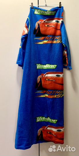 Детский халат плед тачки