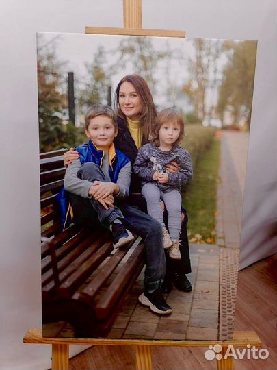 Портрет на холсте по фото, картина на холсте