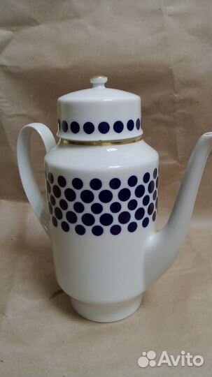 Кофейник Кобальт. Германия Веймар. Винтаж 1970 +