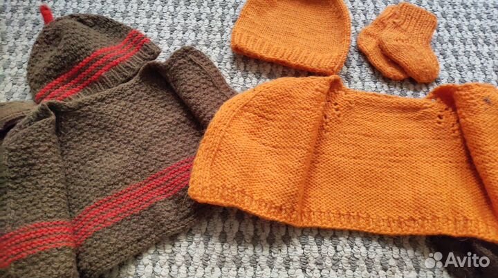 Теплые вещи для новорожденных, двойни