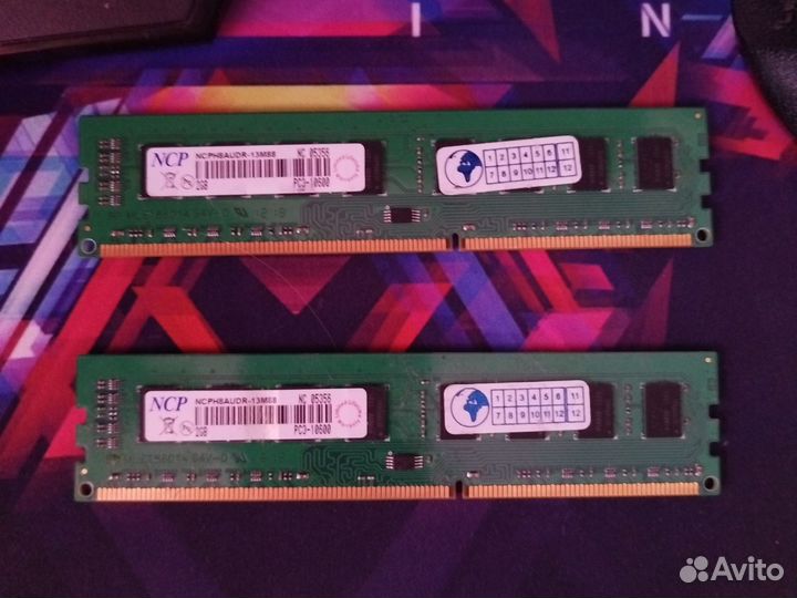 Оперативная память ddr3 2x2gb