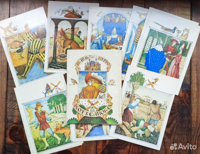 Сказки наборы открытки советские