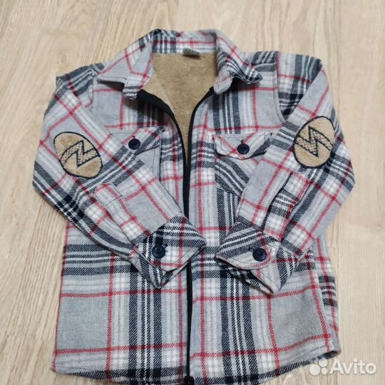 Рубашка детская на меху на 3 года (размер 98)