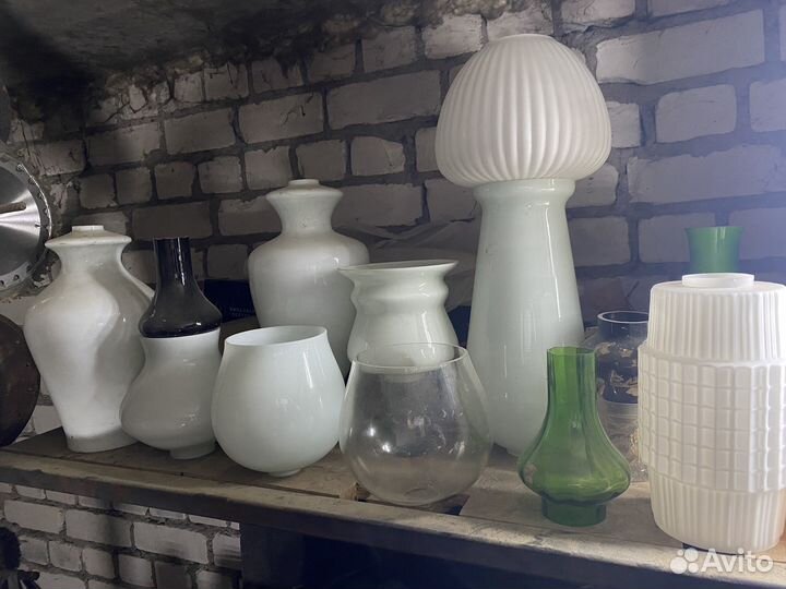 Красный Май. Плафон СССР молочное стекло