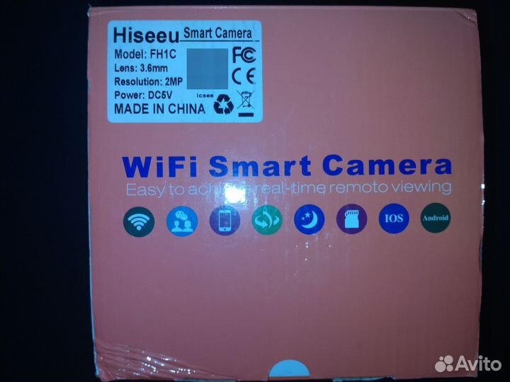 Поворотная Wi Fi камера для видеонаблюдения Hiseeu