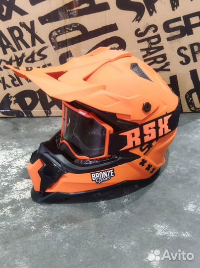 Кроссовый шлем для мотокросса и эндуро sparx Rapto
