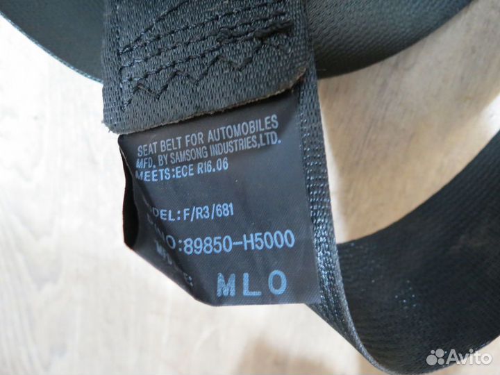 Ремень безопасности задний Hyundai Solaris 2