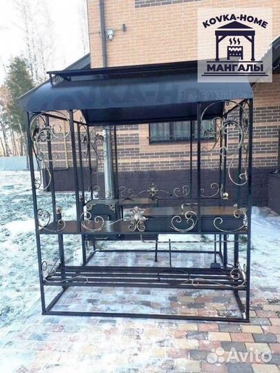 Беседка с мангалом под ключ / Гарантия до 10 лет