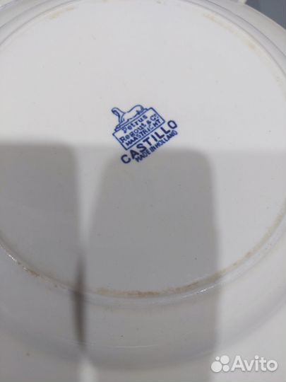 Антикварные глубокие тарелки castillo