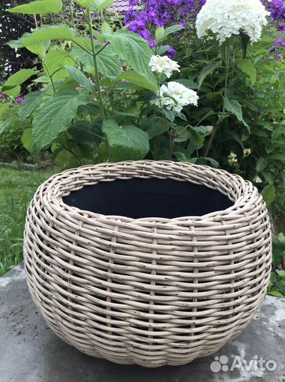 Кашпо из ротанга 12, 14, 16, 20 литров