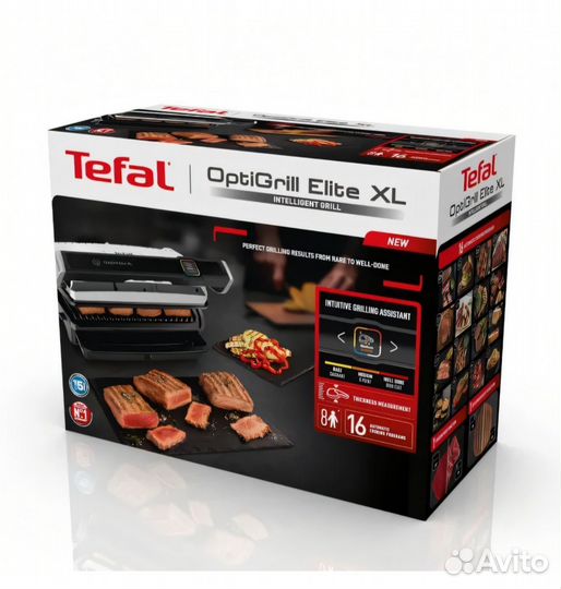 Электрогриль tefal optigrill Elite XL GC760D30