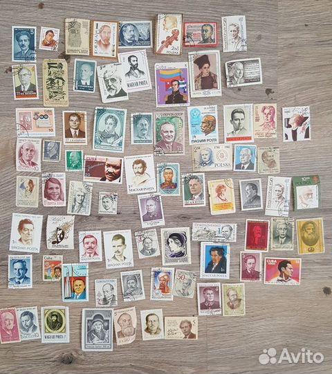 Почтовые марки тема известные личности