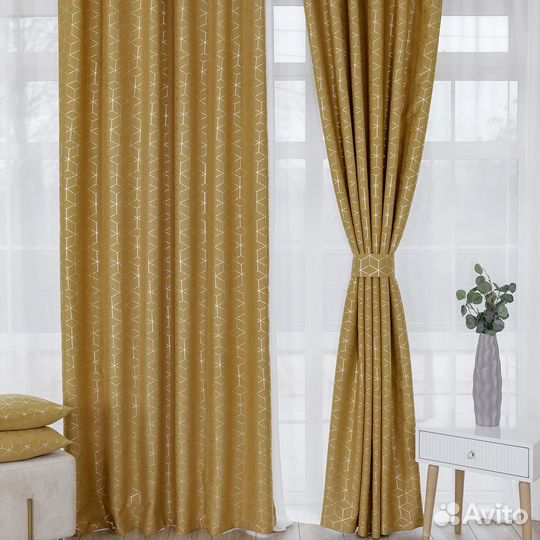 Шторы рогожка Гала Амаретто занавески
