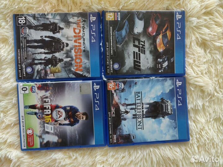 Sony PS4 2 геймпада+4 игры