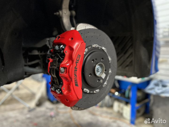 Передние тормозные диски C63S AMG W205