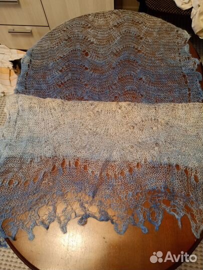 Пуховый шарф