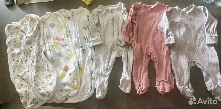 Вещи пакетом новорожденного Слипы на молнии мешок