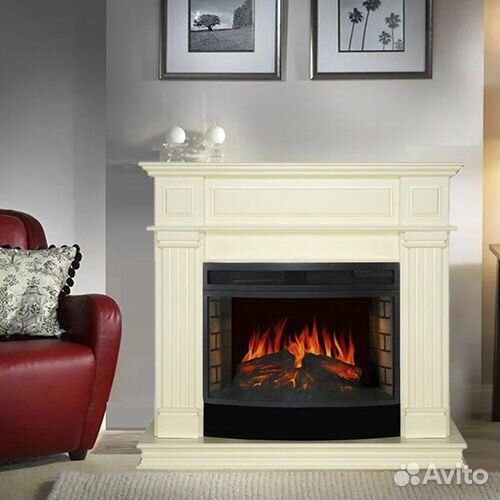 Электрокамин Panoramic 25 LED с порталом Стаффорд