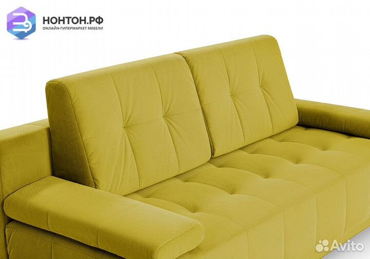 Диван еврокнижка Баден-Баден горчичный