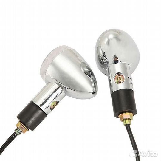 Поворотники для Honda (хром янтарь пуля)