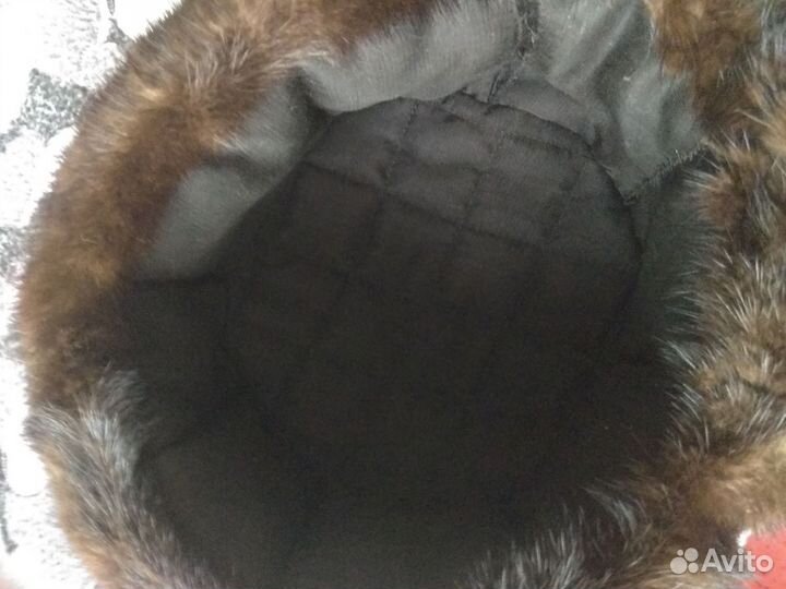 Норковая шапка мужская 60 размер