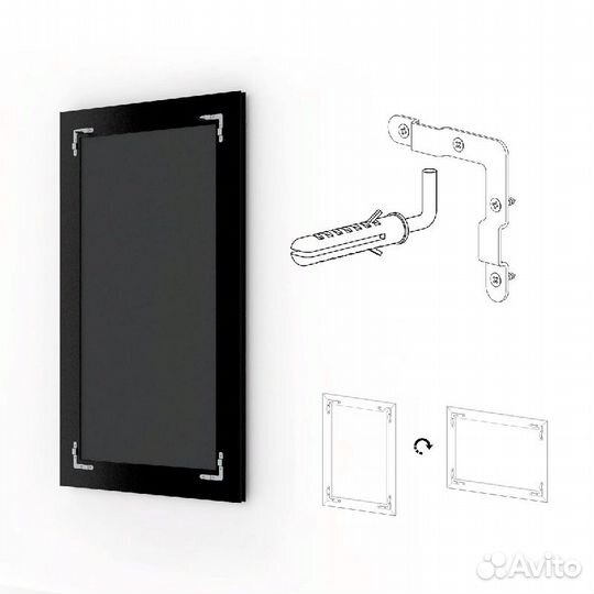 Зеркало Evoform Exclusive 97х67 Серебряный акведук