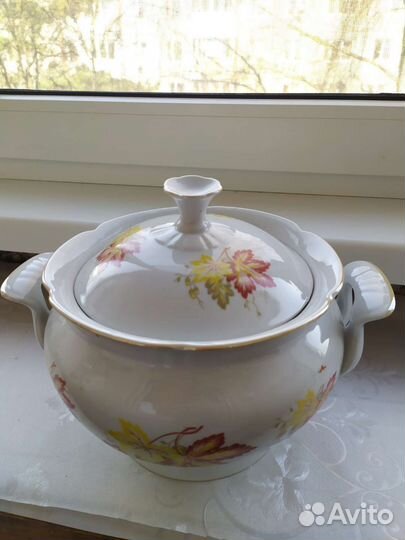 Супница и молочник фарфор СССР