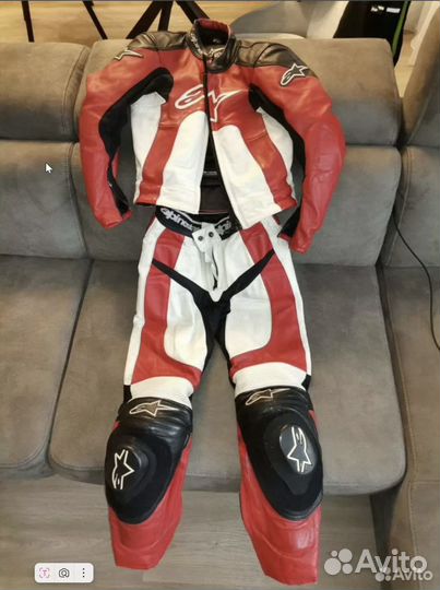 Мотокостюм женский кожаный alpinestars 38 размер
