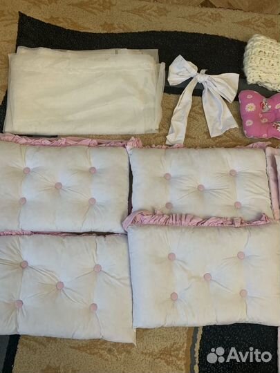 Набор: балдахин, бортики, одеяло, подушка, простын